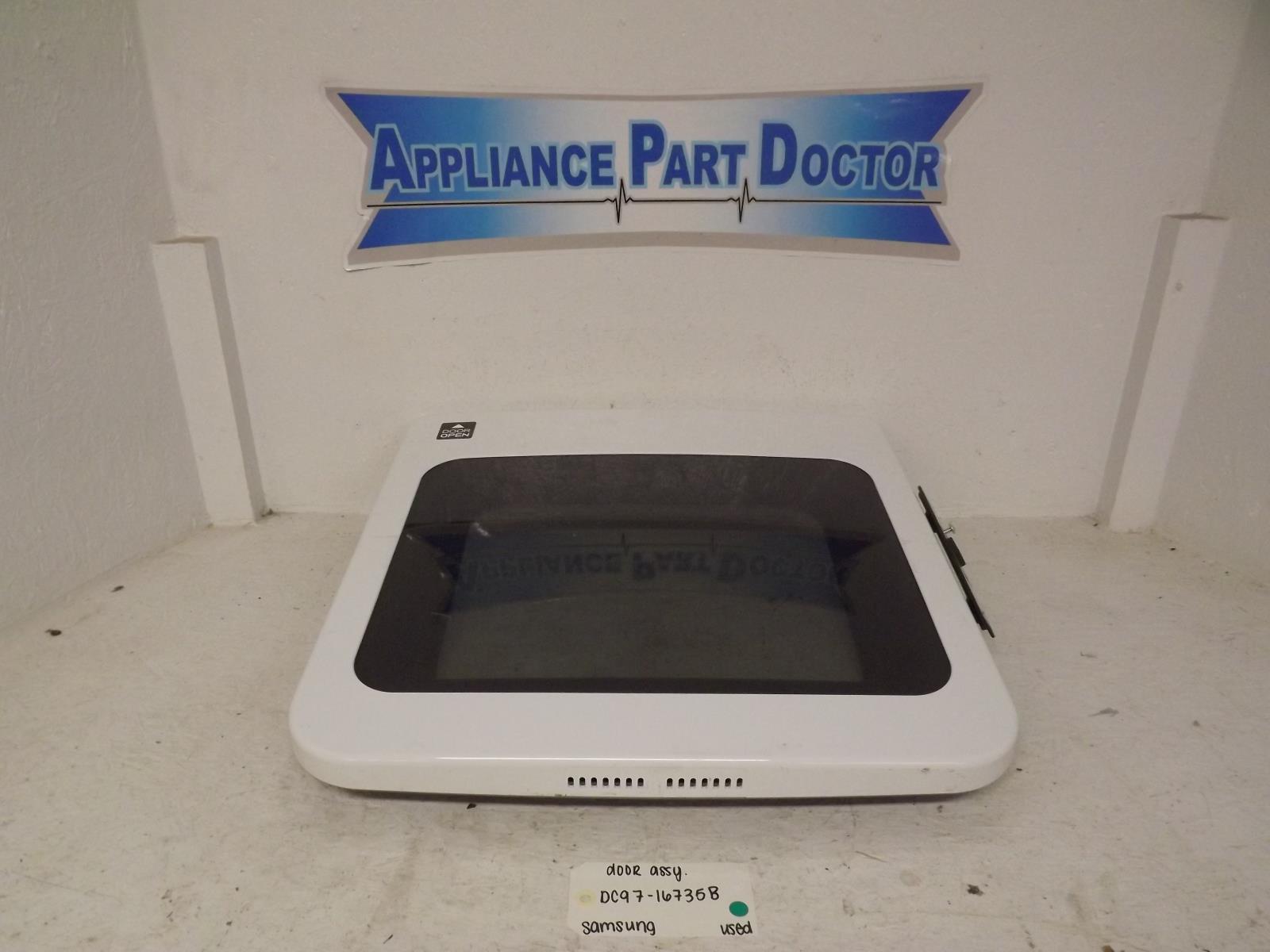 Samsung Dryer DC97-16735B Door Assembly Used Samsung Dryer DC97-16735B Door Assembly Used
